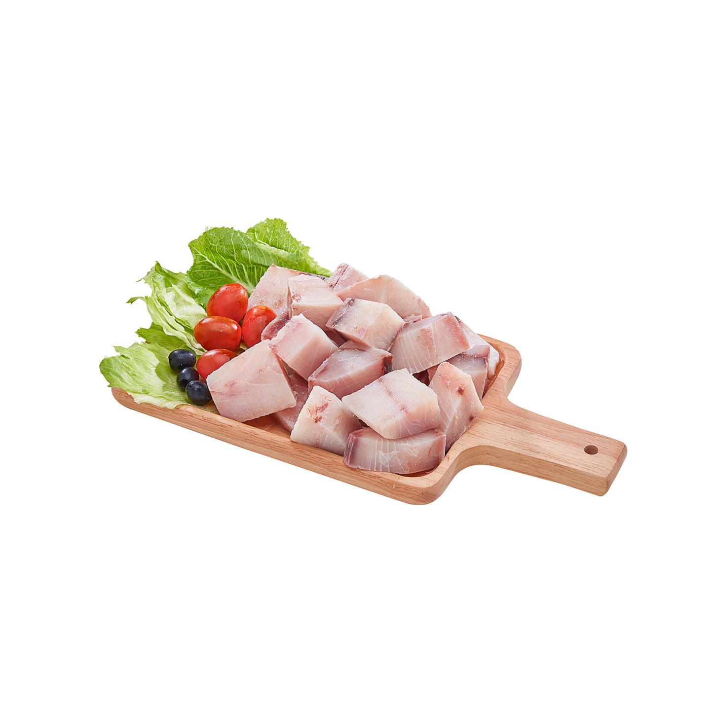GIANT TREVALLY (വറ്റ) SKINLESS CURRY CUT 500 GM