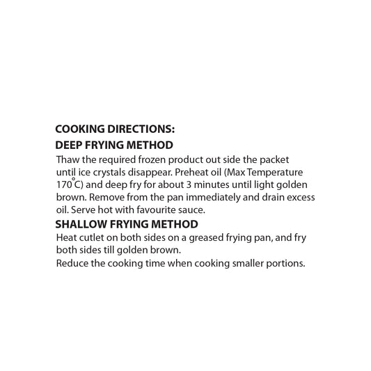 VEGETABLE CUTLET 400 GM