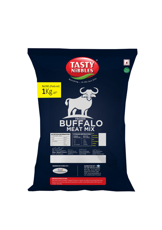 PREMIUM BUFFALO MEAT MIX (MEAT+BONE+FAT) 1KG