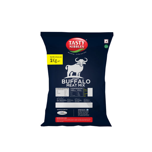 PREMIUM BUFFALO MEAT MIX (MEAT+BONE+FAT) 1KG