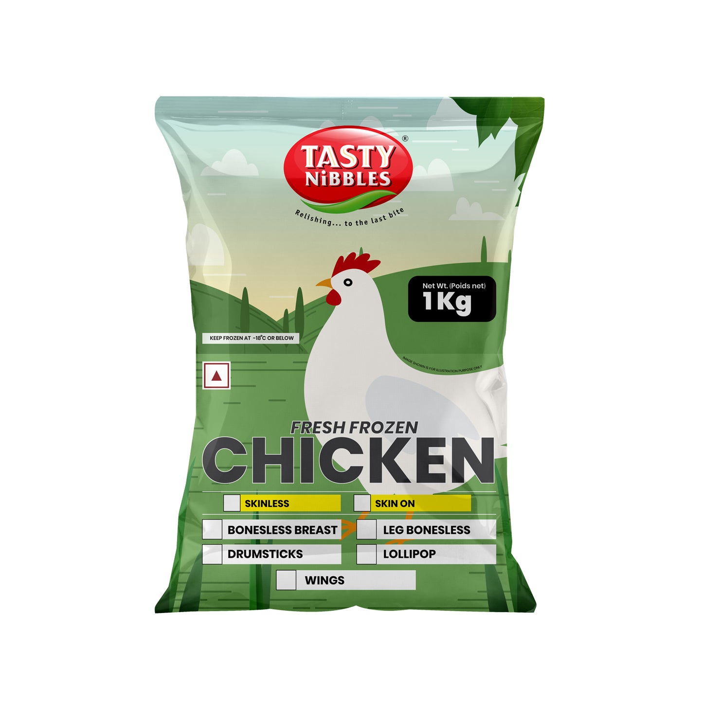 FROZEN CHICKEN- BONELESS BREAST 1 KG