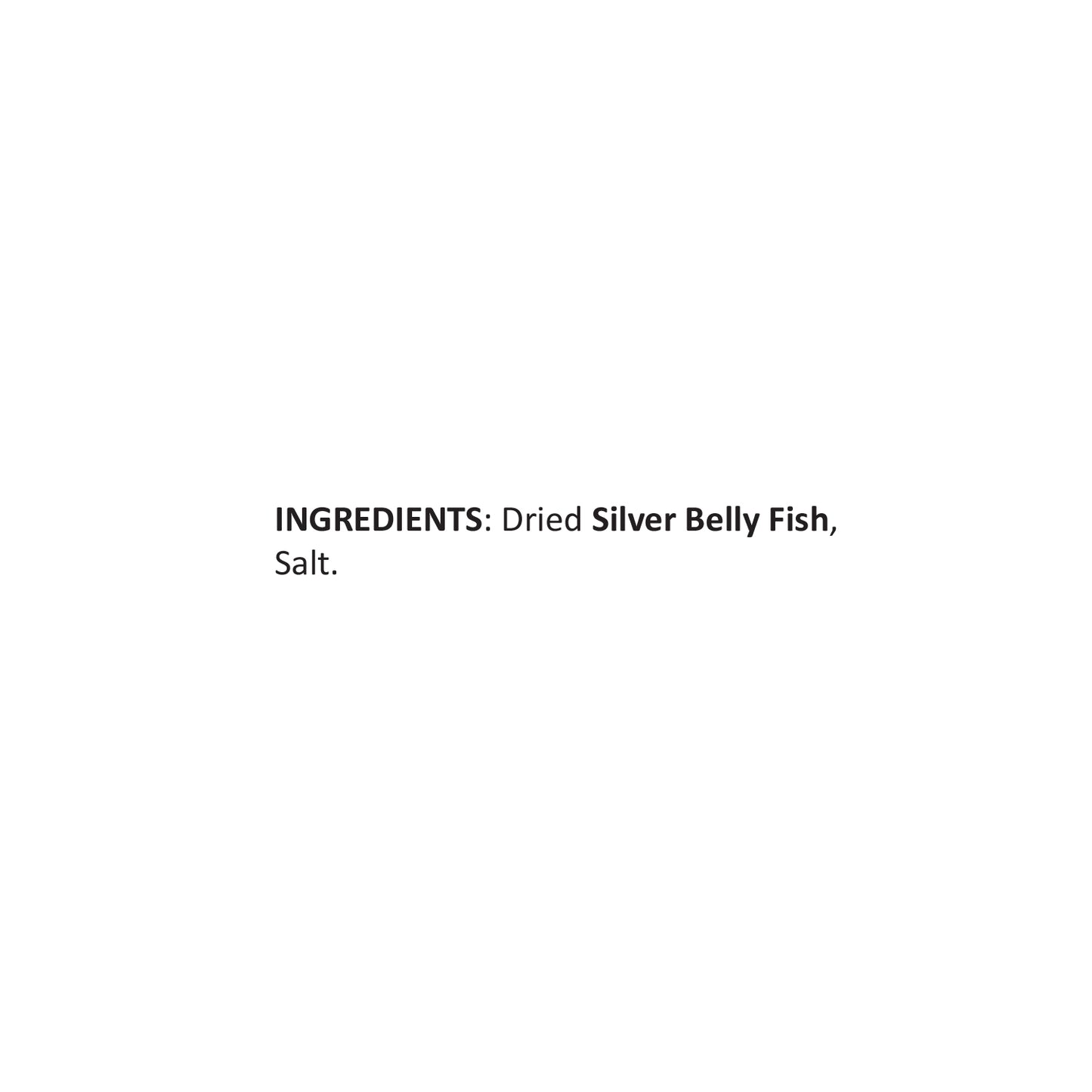 Dried Silver Belly 100g