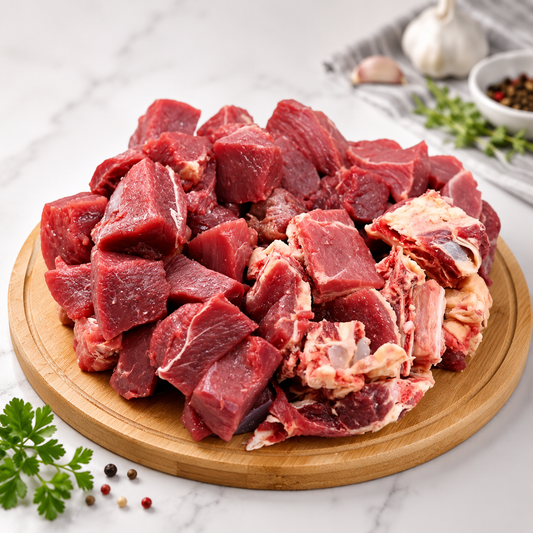 PREMIUM BUFFALO MEAT MIX (MEAT+BONE+FAT) 1KG